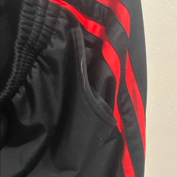 Tek Gear Black Joggers with Red Accents - Picture 3 of 9